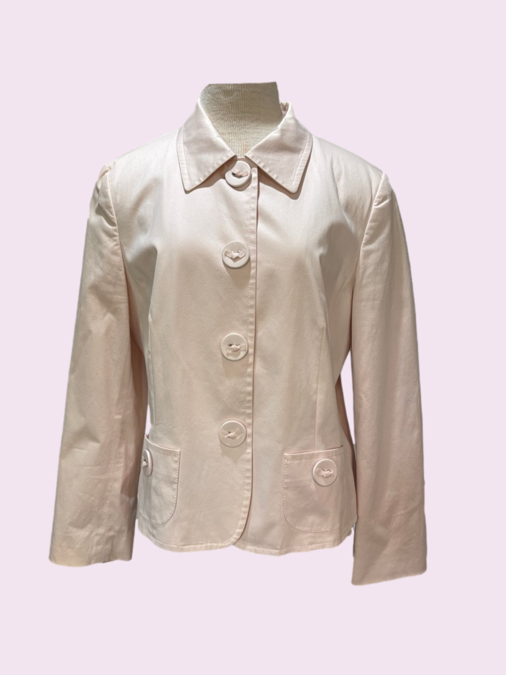 Talbots sz 16 blush pink blazer/jacket with stretch